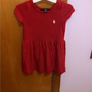 Red Polo dress, 2t